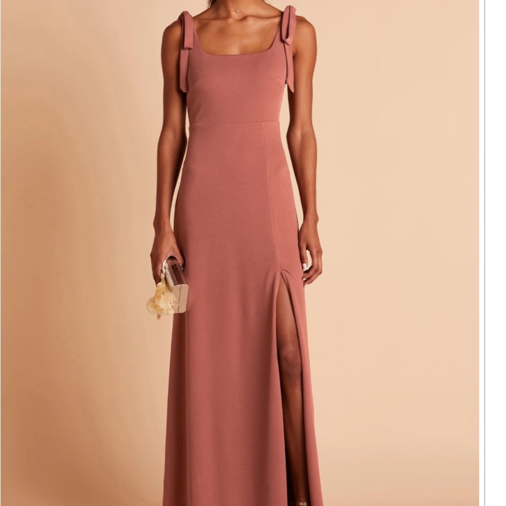 Birdy Grey Crepe Alex Maxi Dress with Slit Desert Rose - sold out online! - Picture 3 of 8